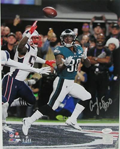 Corey Clement Super Bowl Lii 52 Eagles Autografirani/Potpisani 11x14 Fotografija JSA 135444 - Autografirane NFL fotografije