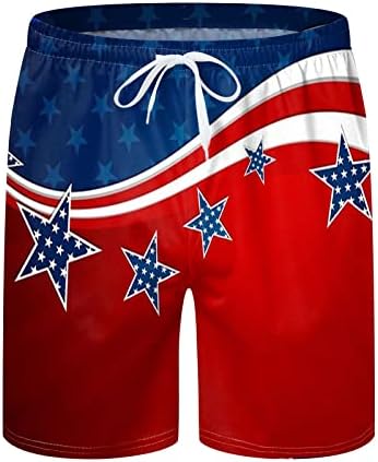 4. srpnja muške kratke hlače muške plivačke kočice labave odjeće za plažu struka za prozračnu američku zastavu odmor kupaći kostimi