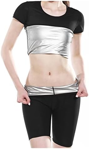 Odijelo za saunu Ženska sportska košulja termo hlače za Mršavljenje Fitness tajice struk