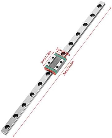 Linearna vodilica, minijaturna linearna vodilica od 9 mm i 9 mm s nosivim čeličnim željezničkim blokom za skup preciznih mjerenja mini