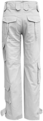 Zlovhe teretni radne hlače, ženske vrećaste teretne hlače s džepovima široke hlače za noge labave kombinezone duge hlače teretne hlače