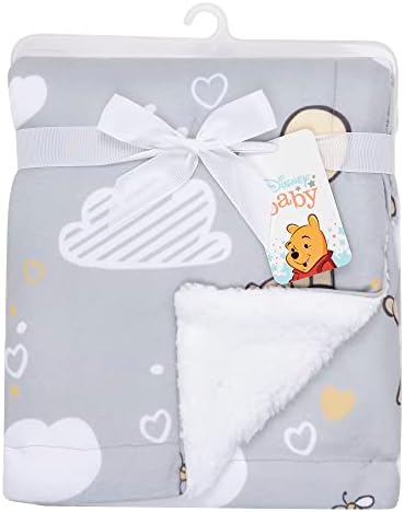 Janjadi i bršljana Disney Baby Hunny Bear Winnie Pooh siva mekana Sherpa Baby pokrivač