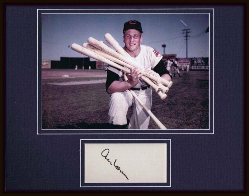 Al Rosen potpisan uokviren 11x14 prikaz fotoaparata JSA Cleveland Indijanci - Autografirane MLB fotografije