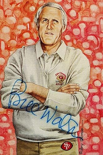 Bill Walsh potpisao je autogramiranim razglednicom Art 49ers trener JSA AG39665