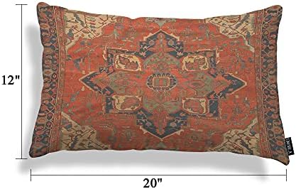 Ekobla leteći tepih za bacanje jastuka za jastuk vožnja romantični plemenski uzorak vintage dizajn pamučno platna za bacanje jastuka