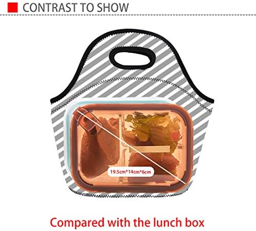 Slatka neoprenska torba za ručak od trapera za djecu i odrasle, termički izolirane torbe
