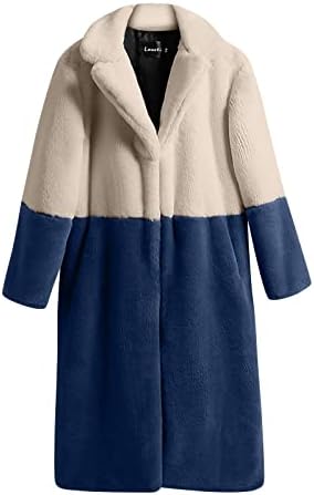 Foviguo Ženski zimski kaputi s kapuljačom, zimska dugih rukava moderna jakna dame tunične salone odjeće nejasno nejasno