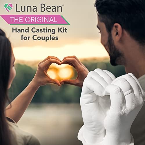 Luna Bean komplet za lijevanje - savršeni pokloni za vjenčanje i parovi - srebrna, brončana i zlatna metalna akrilna boja uključena