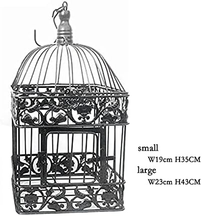 Facmas ptičja kavedna modna vjenčana kaveza za ptice željezo ukrašavanje kućišta kvadratni kavez za ptice prilagođeni kavez crno bijela