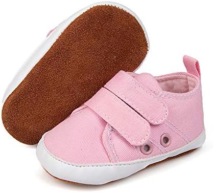 Bebarfer Dječaci Dječaci cipele platnene tenisice za bebe meke premium kože bez klizanja cipele 0-18 mjeseci novorođenčad na otvorenom