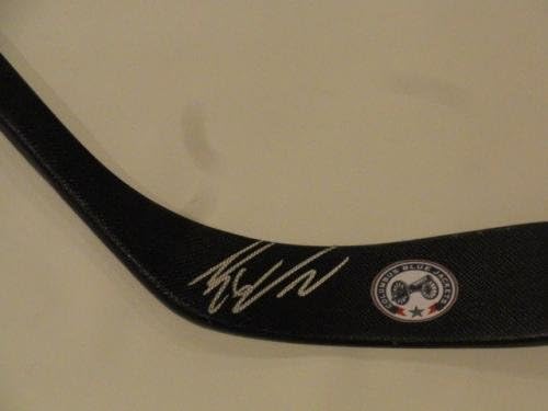 Thomas Vanek potpisao je hokej stick columbus plave jakne Autografirani dokaz - Autografirani NHL štapići