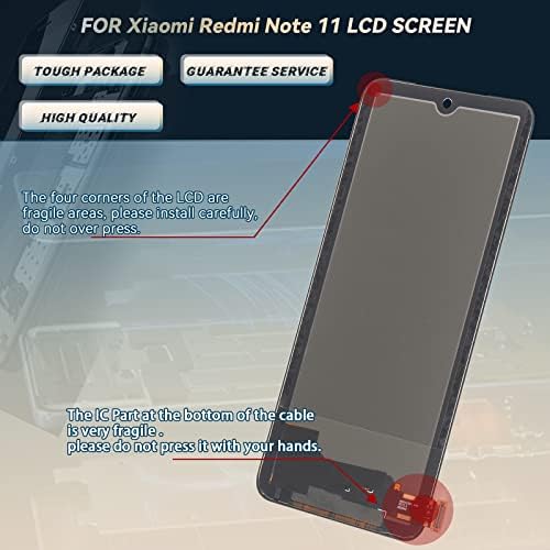 Zamjena ekrana YWLRONG za Xiaomi Redmi Note 11 2201117TG/2201117TI/2201117TY/2201117TL LCD zaslon sa touch screen Digitizer sklop s