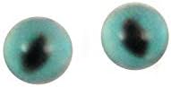4 mm sićušna tirkizna boja plavih mačjih staklenih očiju par malih kabohona za igračke za skulpturu polimerne glinene lutke ili izrade