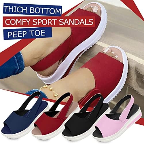 Sandale za žene Odjetna ljeta, sandale za žene kauzalni ljetni peep peep platforma sandale cipele dame dame flip flops