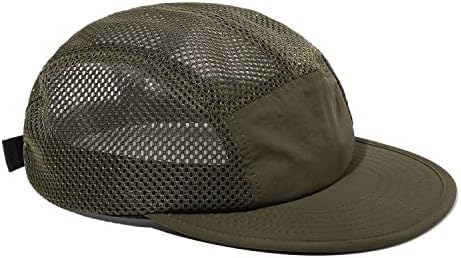 CLAKLLIE MENS MESH BASEBALL CAP 5 PANET RAST KARKER KARKER HATS Ljetno prozračno hlađenje Sportski šešir Lagani tata šešir