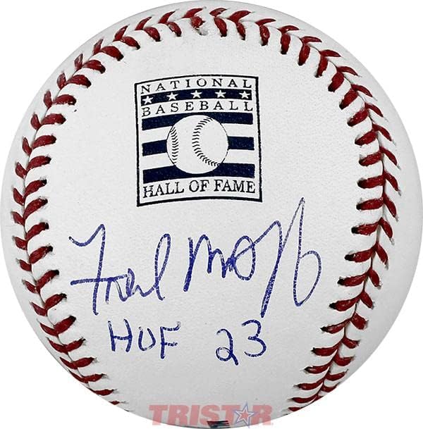Fred McGriff Autographid Hall of Fame Logo bejzbol upisani Hof 23 - Autografirani bejzbols
