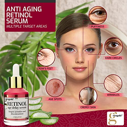 Restorativni retinol serum za njegu kože lica protiv bora / koncentrat retinola protiv starenja hidratantna krema za lice smanjuje