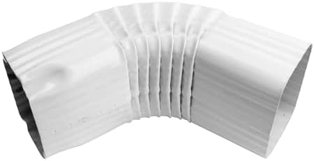 Gutter Downspout Elbow 3x4 A stil- kišni oluk Downspout Extension Visoki sjaj bijeli