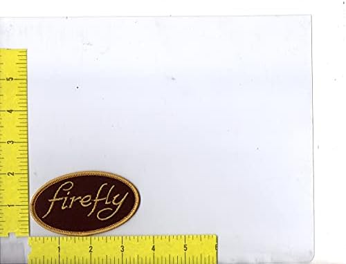 Firefly Televizijska serija Black/Gold Logo 3 1/2 x 2 željezo na flathu SM