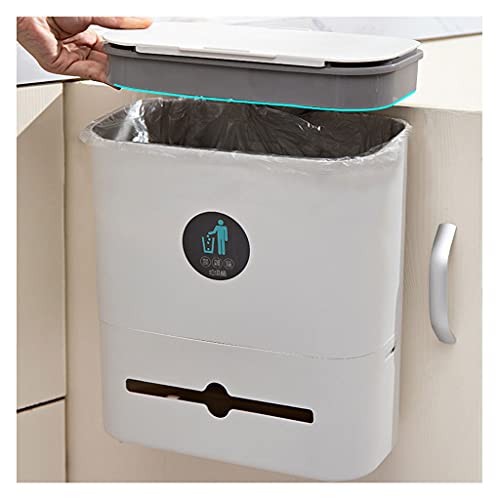 Kante za smeće bucket bucket zidna kanta za smeće viseća klizna kanta za smeće kanta za smeće s vratima kuhinjskog ormarića viseća