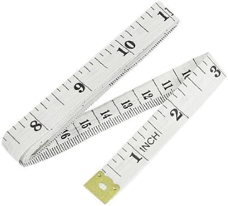 12 x 1,5m 60 Meka plastični ravnalo po mjeri tkanina mjera mjerenje ravne vrpce bijela